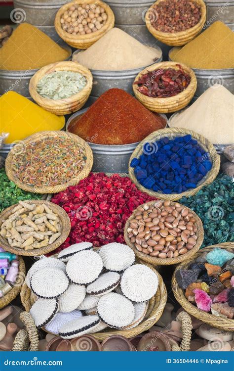 Moroccan spices stock photo. Image of exotic, bazaar - 36504446