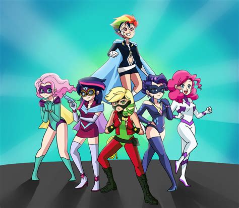 Humanized Power Ponies by kilala97