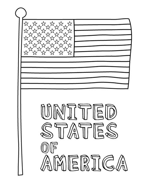 American Flag Coloring Pages - Best Coloring Pages For Kids