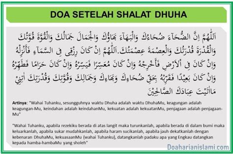 Doa Sesudah Sholat Beserta Artinya