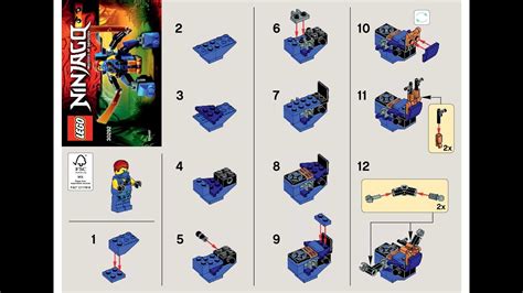 LEGO 30292 Jay Nano Mech Instructions LEGO NINJAGO 2015 Polybag - YouTube