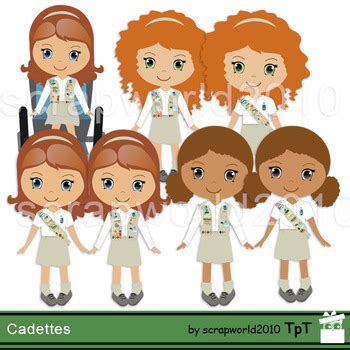 Cadette Girl scout clipart by ScrapWorld2010 | Teachers Pay Teachers