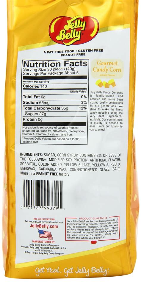 candy corn nutrition facts