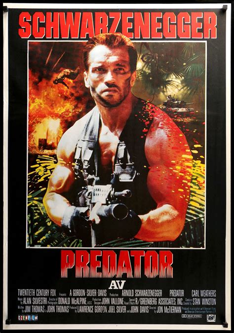 Predator (1987) Original Turkish Movie Poster - Original Film Art ...