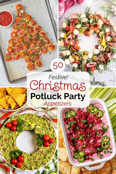 50 Appetizers for a Christmas Potluck: Fun & Easy Party Recipes