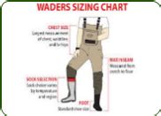 Fishing Waders Sizing Charts