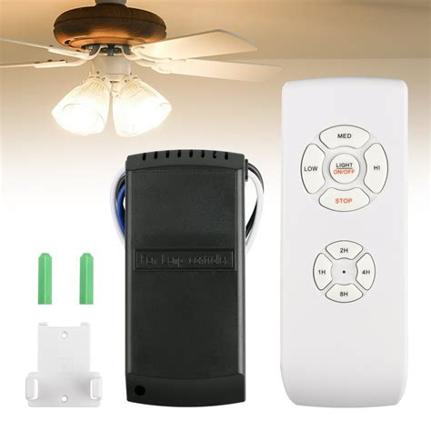 TSV Universal Ceiling Fan Light Remote Control and Receiver Complete ...