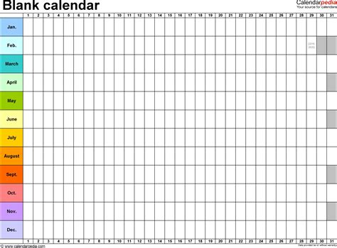 Effective Blank Monthly Calendar Page Without The Year - Get Your ...