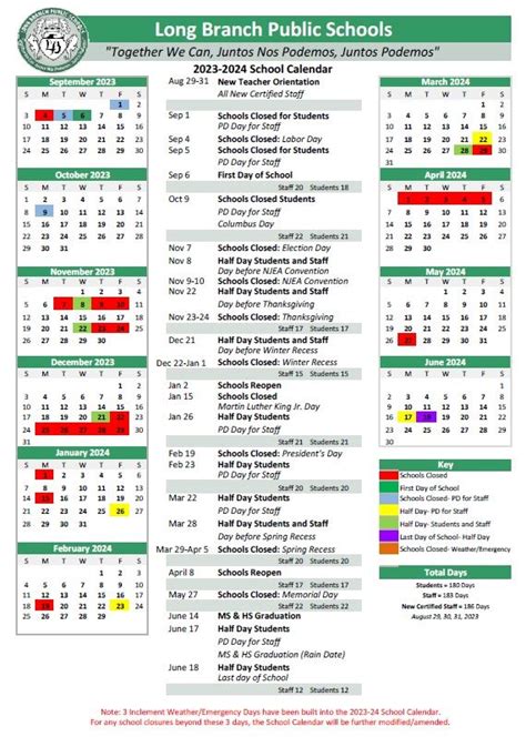 2021 2024 Long Branch School Calendar - Calendar 2024 Printable