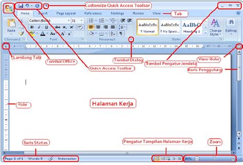 Bagian Bagian Lembar Kerja Microsoft Word Guru Calistung Sexiz Pix - Riset