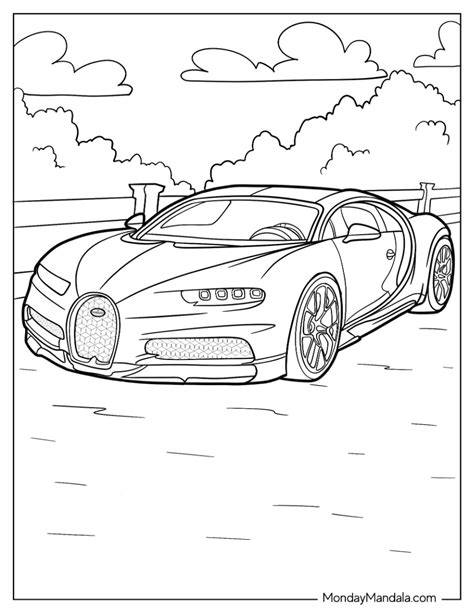 22 Bugatti Coloring Pages (Free PDF Printables)