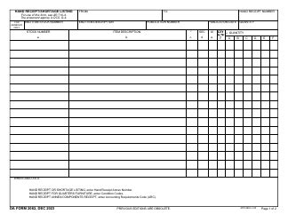 DA Form 2062 - Fill Out, Sign Online and Download Fillable PDF ...