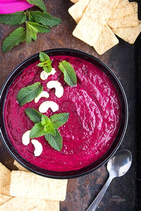 Beetroot Dip With Yogurt | Video - NISH KITCHEN