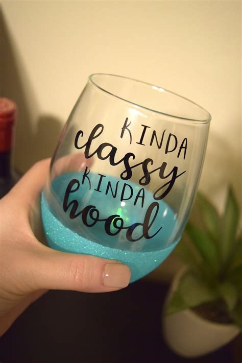 Funny Wine Glass Funny Wine Glasses Glitter Wine Glass - Etsy