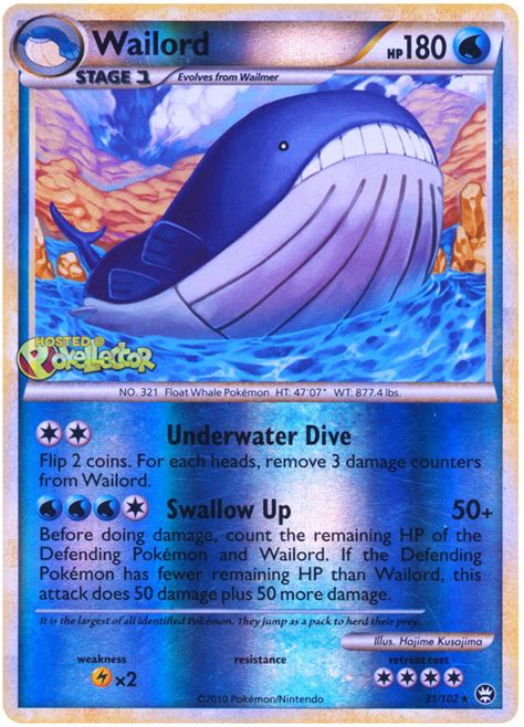 Wailord - HS Triumphant #31 Pokemon Card