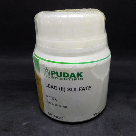 Lead (II) Sulfate (PbSO4) – PUDAK CTL 80, 1Gr – Dunia Kimia Lestari