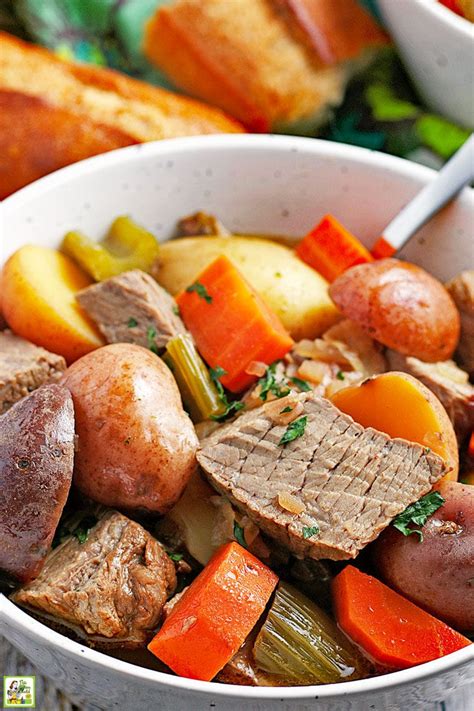 Easy Slow Cooker Venison Stew Recipe | This Mama Cooks! On a Diet