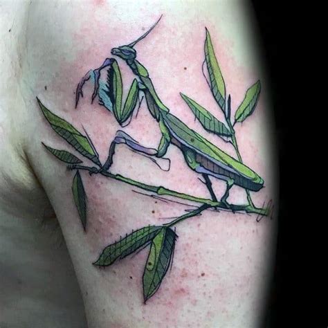 50 Epic Praying Mantis Tattoo Designs For Men [2023 Guide]