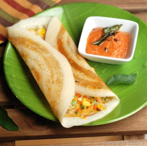 Cheese Vegetable Dosa | Yummy O Yummy