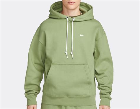 Nike Solo Swoosh Hoodie Oil Green DX1355-386