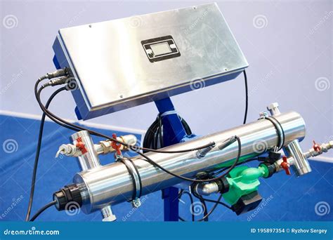 Device for Disinfection of Water with Ultraviolet Stock Photo - Image ...