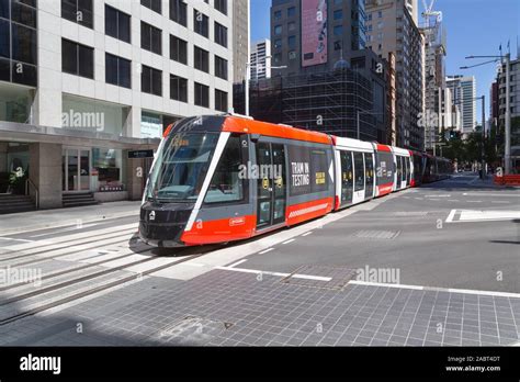 Sydney tram; Tram testing of new trams for Light Rail Tram public ...