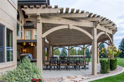 Entertainment Size | Curved Radius Style Pergola - Patio - Salt Lake ...