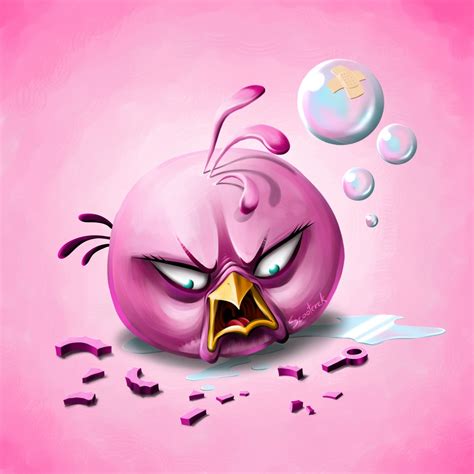 Pink Angry Bird by Scooterek on DeviantArt