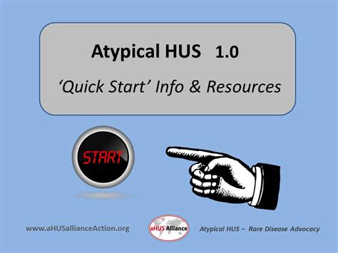 Atypical HUS 1.0 - aHUS Alliance Action