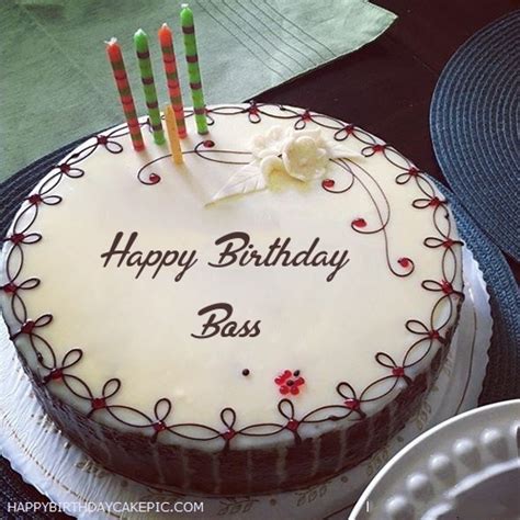 ️ Candles Decorated Happy Birthday Cake For Boss