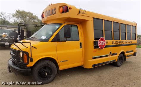 2002 Chevrolet Express G3500 school bus in El Dorado, KS | Item DB9727 ...