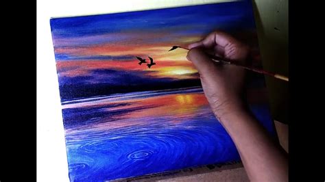 √ Acrylic Sunrise Painting For Beginners - Popular Century