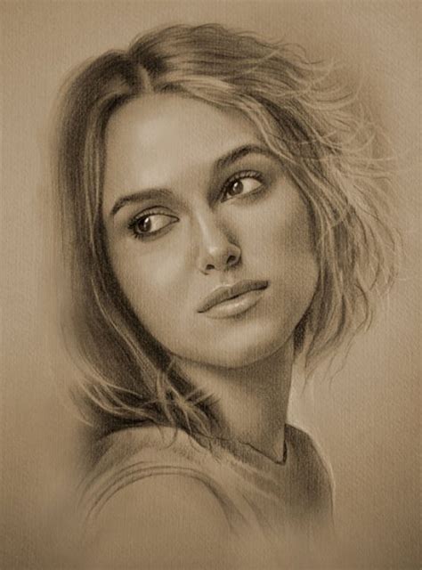 Black And White Portrait Drawing