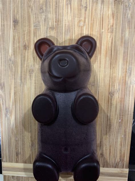 [Homemade] Black cherry flavored giant Gummy Bear. #food #foods | Black ...