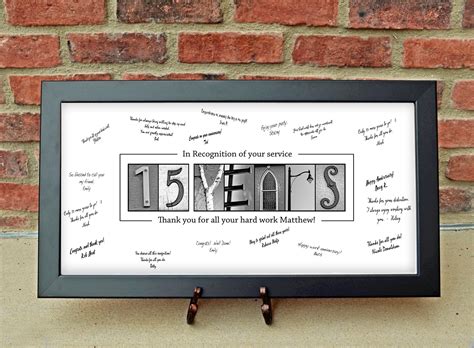 15 Year Work Anniversary Gift Personalized Employee - Etsy Ireland