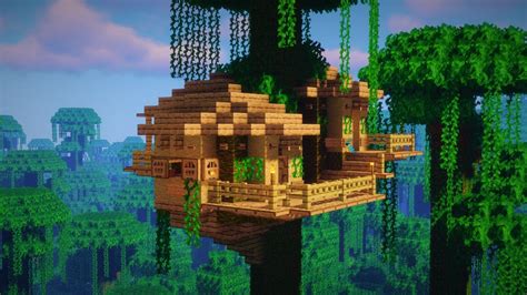 Minecraft | How to Build a Jungle Treehouse - YouTube