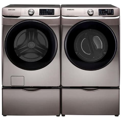 Shop Samsung Champagne Front-Load Washer & Electric Dryer Set with ...