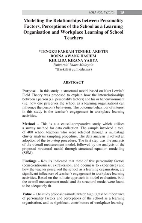 (PDF) Modelling the relationships between personal well-being ...