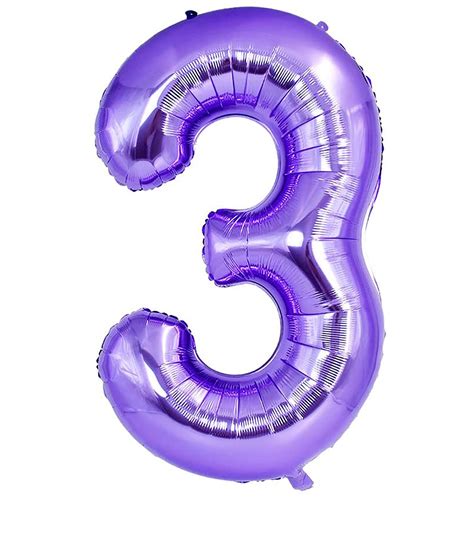 Purple Number Balloon 40 Inch Purple Balloon Purple - Etsy