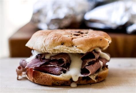 Hot Roast Beef Sandwiches with Pepper Jack Cheese Sauce - Girl Gone Gourmet