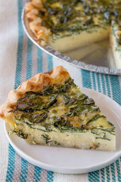 Easy Spinach Quiche (Quiche Florentine) - Dinner, then Dessert