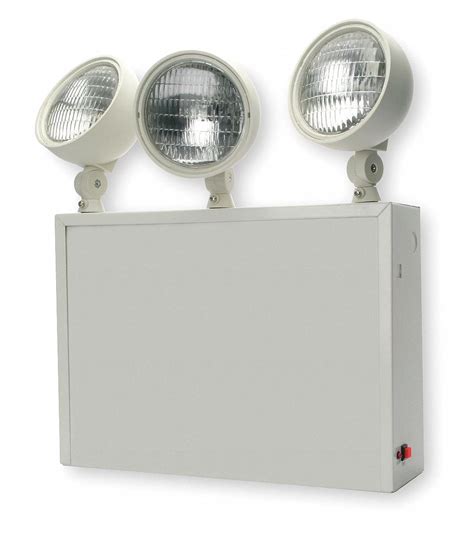 LITHONIA LIGHTING 120/277V Incandescent Emergency Light, 12.0 WW, White ...