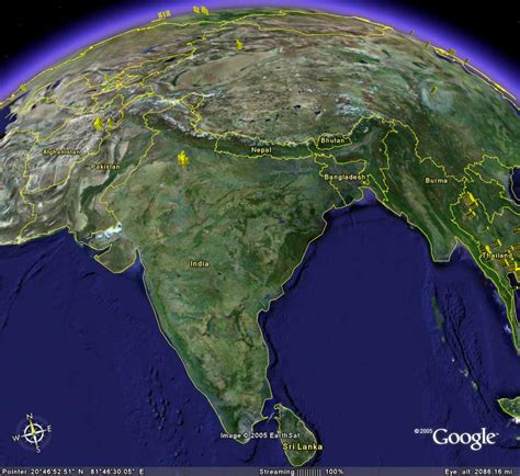 India Satelite Map