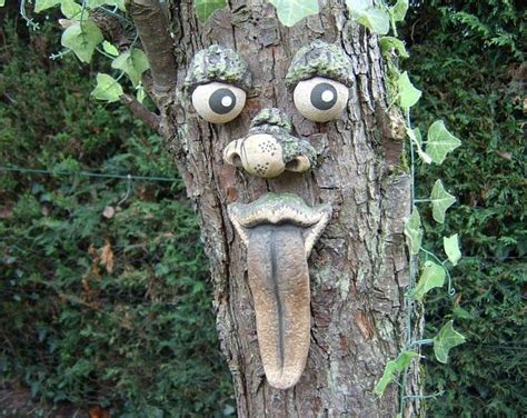 Tree Face garden decoration, outdoor ornaments, Mothers Day, statue ...