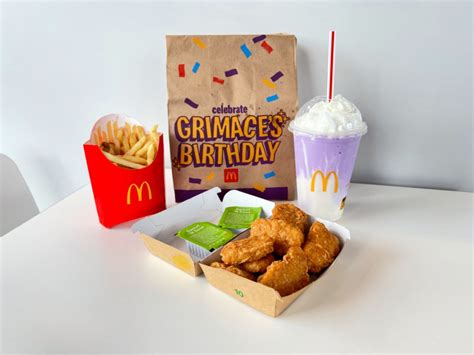 Grimace McDonald's Birthday Meal w/ Purple Shake Coming 6/12