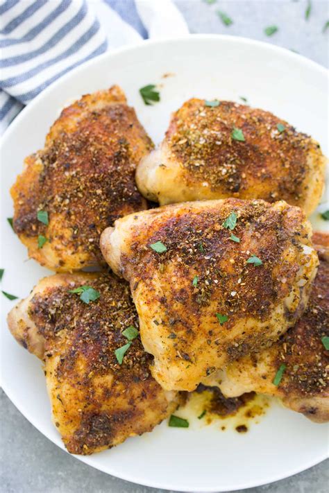 Best Baked Chicken Thighs - Crispy & Juicy!