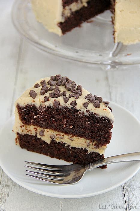 Chocolate Chip Cookie Dough Cake - Eat. Drink. Love.