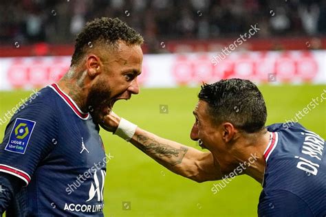 Neymar Jr Psg Celebrates Goal Scorerangel Editorial Stock Photo - Stock ...