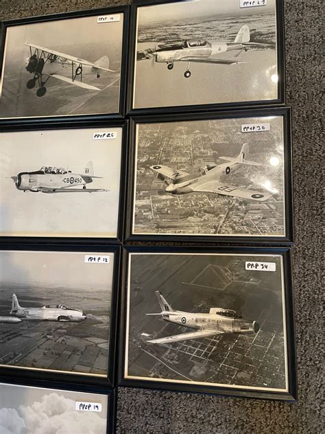 RCAF Aircraft, Framed 8"x10" Photos, Set of 10 – AeroAntique