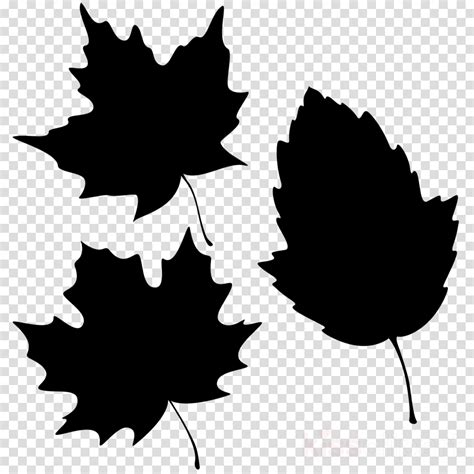 autumn leaves silhouette clipart - Clip Art Library